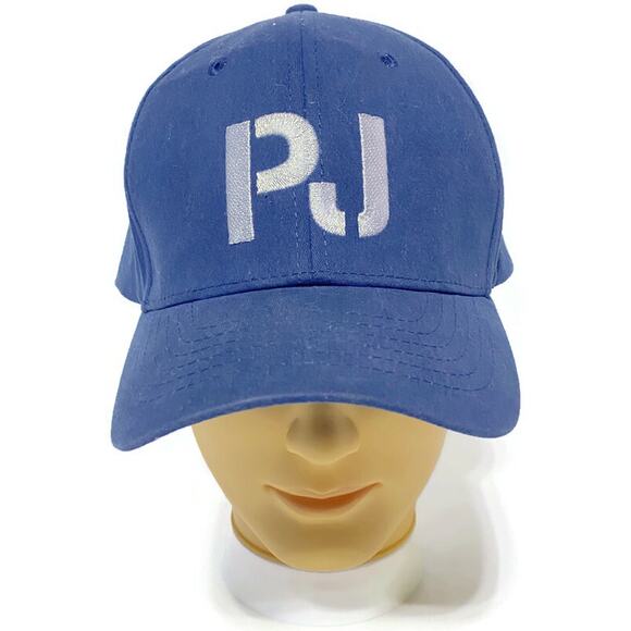 Panama Jack Signature Ball Cap Men's Large Blue With White Letters - Picture 1 of 6
